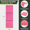 ProsourceFit Tri-Fold Folding Exercise Mat - Pink view 2