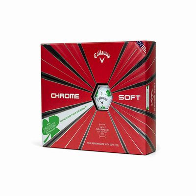 Callaway 2019 Chrome Soft Truvis Shamrock Golf Balls White