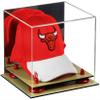 Better Display Cases Acrylic Basketball Hat or Cap Display Case with Mirror, Red Risers and Wood Base (A006-RR) view 1