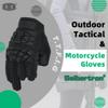 Seibertron T.T.F.I.G 2.0 Men's Tactical Gloves Flexible Rubber Knuckle Protective for Hunting Hiking Airsoft Paintball Motorcycle Motorbike Riding Outdoor Gloves Black L view 2