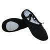 Danzcue Adult Canvas Split Sole Ballet Slippers Ballet Shoes for Women Dance Shoes, Black, 7M view 1