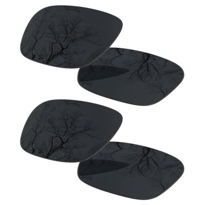 2 Pair Polarized Lens Replacement for Oakley Double Edge Black&Black