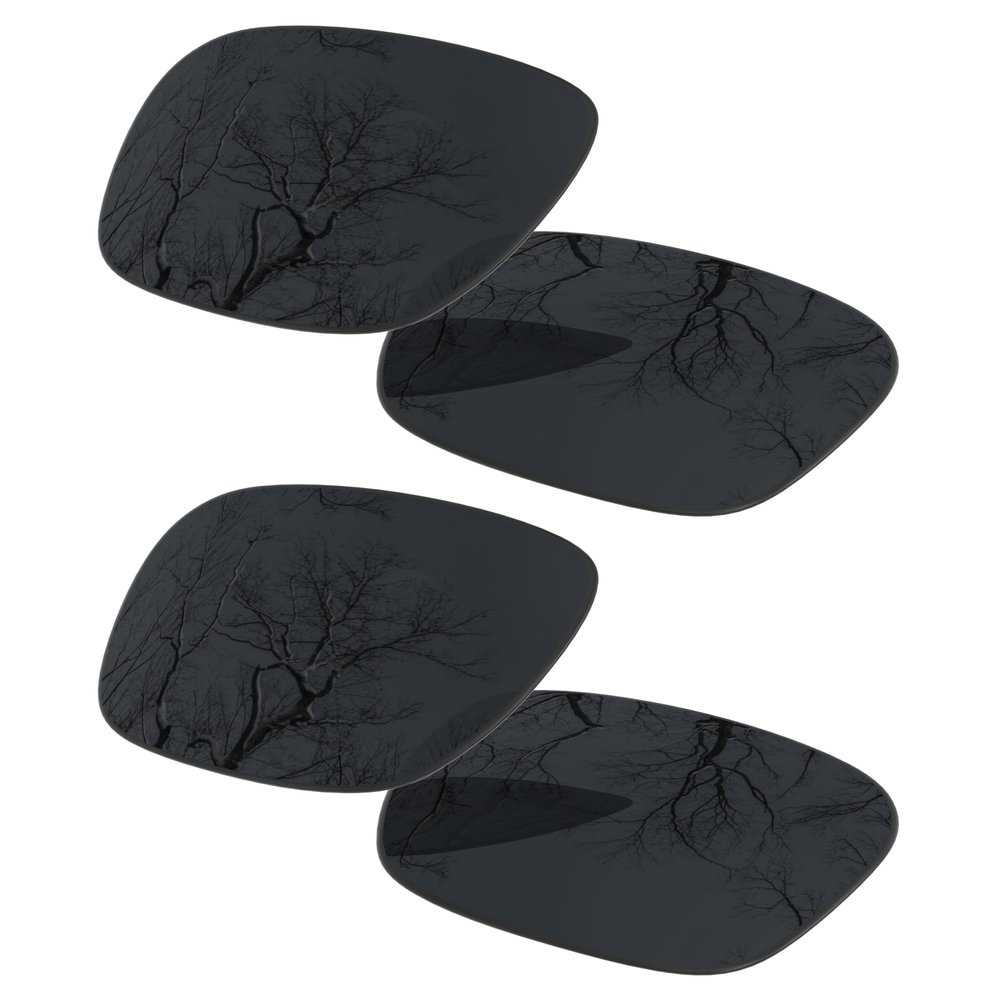 2 Pair Polarized Lens Replacement for Oakley Double Edge Black&Black