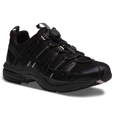 Dr. Comfort Refresh Womens Athletic Shoes w/Gel Inserts-Therapeutic Shoes for Diabetic Womens Comfortable Running Shoes, Black/Black 10.5 Medium (A-B)