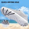 DOUSSPRT Men's Water Shoes Quick Drying Sports Aqua Shoes Grey Size 12.5 view 4