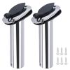 2Pcs Boat Stainless Steel Fishing Rod Holder,Hoffen Flush Mount Rod Holder ,15 Degree Rod Racks with PVC Cap,Inner Tube and Gasket for Marine Yacht Boat view 1
