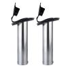 2Pcs Boat Stainless Steel Fishing Rod Holder,Hoffen Flush Mount Rod Holder ,15 Degree Rod Racks with PVC Cap,Inner Tube and Gasket for Marine Yacht Boat view 3