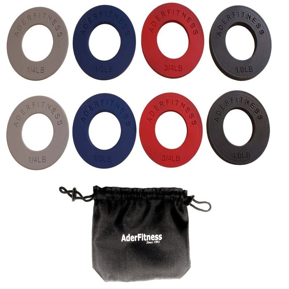 Ader Olympic Fractional Plate Set in 0.25, 0.5, 0.75, 1.00 Lbs/Pair (16prs/4sets)