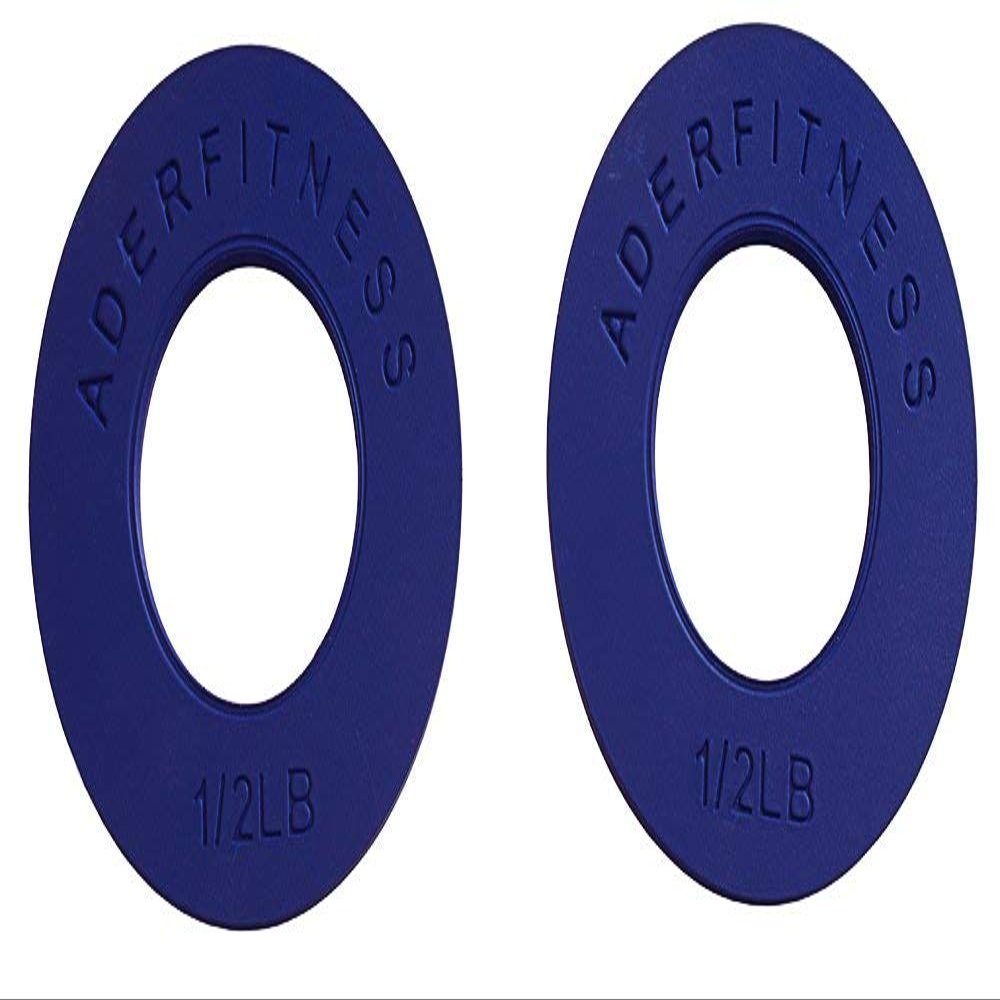 Ader Olympic Fractional Plate Set in 0.25, 0.5, 0.75, 1.00 Lbs/Pair (0.5lb)