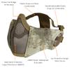 AOUTACC Airsoft Mask with Tactical Goggles,Airsoft Mask with Ear Protection, Airsoft Protective Gear Set for Adult Men Women BBS Paintball Shooting CS Survival Games Cosplay (at) view 2