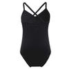 dPois Kids Girls Ballet Dance Leotard Criss Cross Back Bodysuit Gymnastics Unitard Short Jumpsuit Camisole Biketard Black 10-12 Years view 3