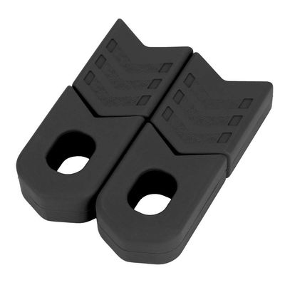 Dilwe Crank Arm Boots Protectors, Silicone Crank Protector for Mountain Road Bike(Black)