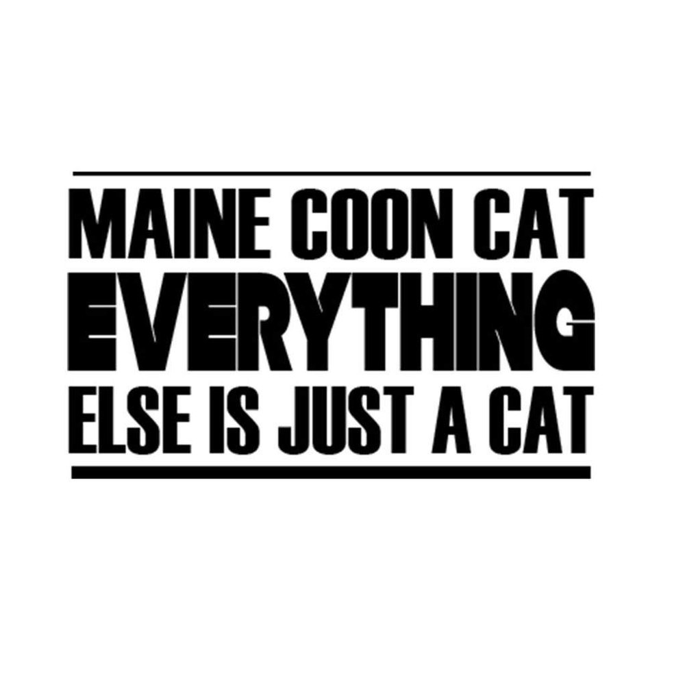 Custom Brother - Maine Coon CAT Everything Else is JUST A CAT Car Laptop Wall Sticker n40
