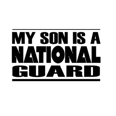 Custom Brother - My Son is A National Guard Car Laptop Wall Sticker p17