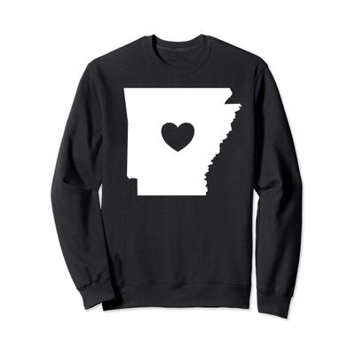 Arkansas Heart State Silhouette Sweatshirt
