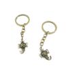 5 Items Keychain Keyring Key Tags Chains Rings Jewelry Bag Charms J0MO7 Hollow Elephant King view 1