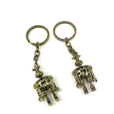1 Items Keychain Keyring Key Tags Chains Rings Jewelry Bag Charms K3GZ9 Hollow Robot