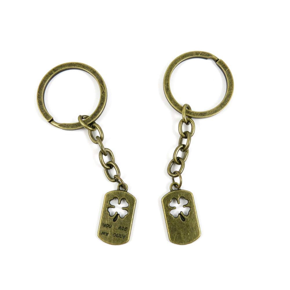1 Items Keychain Keyring Key Tags Chains Rings Jewelry Bag Charms O0IH6 You are My only Clover