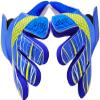 Jalunth Goalkeeper Goalie Soccer Gloves Kids Youth Goal Keeper Field Player Glove Boys Girls Ages 4-6 Years Old Anti-Slip Latex Palm Soft Pu Hand Back Blue Size 5 view 1