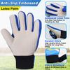 Jalunth Goalkeeper Goalie Soccer Gloves Kids Youth Goal Keeper Field Player Glove Boys Girls Ages 4-6 Years Old Anti-Slip Latex Palm Soft Pu Hand Back Blue Size 5 view 4