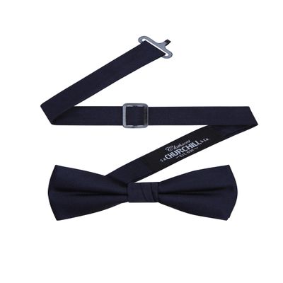 Men's Silk Pre-Tied Bow Tie (Navy)
