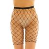 ACSUSS Womens High Waist Half Pants Tights Fishnet Stockings Mesh Net Socks Leggings Big Fishnet Black One Size view 2