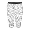 ACSUSS Womens High Waist Half Pants Tights Fishnet Stockings Mesh Net Socks Leggings Big Fishnet Black One Size view 4