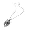 Blowin Punk Men's Vintage Stainless Steel Tribal Animal Jewelry Wolf Head Pendant Necklace with White CZ, 24" Link Chain view 2