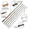 Z Aventik Economic 6 Pieces Travel Fly Fishing rods 89 LW4/5, 9'1 LW5/6, 103 LW2/3, Three Fashion Colors, Fast Action, Light Weight, Super Compact (Camo, 8'9'' LW4/5) view 2