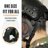 AOUTACC Airsoft Protective Gear Set, Half Face Mesh Mask with Ear Protection and Tactical Goggles for Adult Men Women BBS Paintball Shooting CS Survival Games Cosplay (TY) view 3