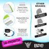 Own The Wave 41 Inch Body Board Pack with EPS Core and HDPE Slick Bottom - Lightweight and Buoyant Perfect for Surfing - Comes with Coiled Leash and Swim Flippers Savers (Green & Orange) view 3