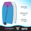 BPS 41 Inch Kids Adults Bodyboard with Bicep Leash (Blue / Purple) view 4