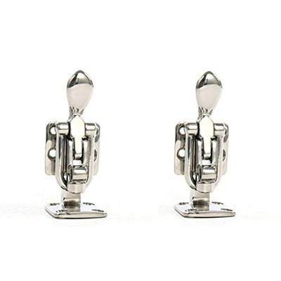 Amarine Made Pair of Stainless Steel Hold Down 90 Degree Clamp-locking Cam Latch for Boat, RV,Caravan,Attic Hatch Doorway