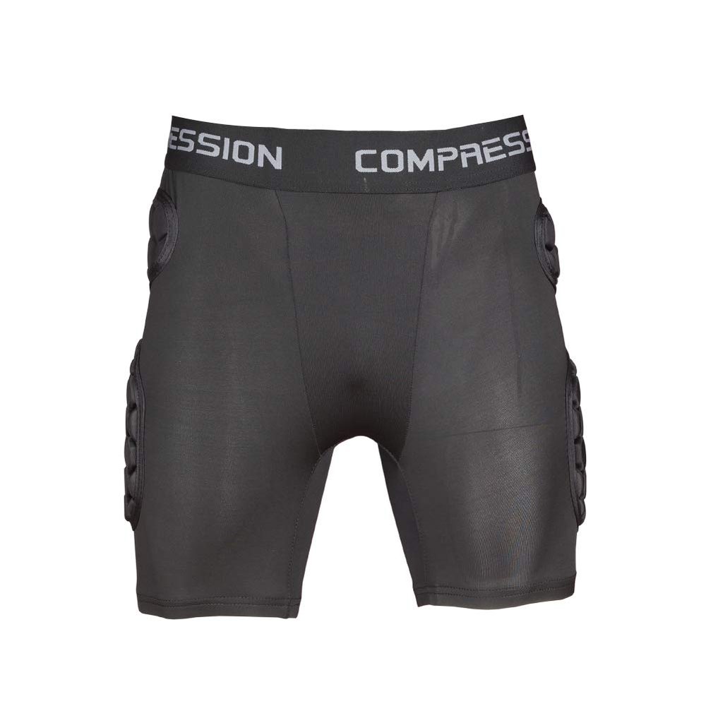 Shinestone Adult Men's Goalkeeper Armor BodyShield Padded Compression Shorts with Sponge Protector for Football Baseball(Shorts-02, Small)