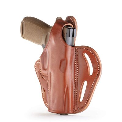 1791 GUNLEATHER Sig P320 Thumb Break Holster - Right Handed OWB Leather Gun Holster - Fits Sig Sauer P220, P227, P320 and Ruger Security-9 Classic Brown