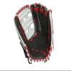 Miken | PLAYERS SERIES Slowpitch Softball Glove | Sizes 13" | RHT | Black / White view 2