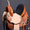 HILASON Western Horse Saddle American Leather Treeless Trail Barrel | for Horses view 4