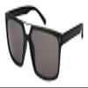 Edge I-Wear Square Sunglasses Women Men Geometric Sunglasses Tinted Lens 1305A-SD-2(M.BLK.sd) view 1