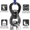runner deer Aerial Hoop Hardware Rigging Kit - Carabiners,Swivel,Spanset Spinning Aerial Hoop Rigging,Multiple Aerial Equipment Hanging Needs (Double Points, 1) view 3