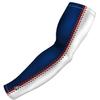 B-Driven Sports Pro-Fit Compression Arm Sleeve for Baseball, Basketball, Football - Muscle-Tendon, Bruising Reduction - Athletic, Men, Women, Youth, Kids - White | Baseball Seams XXS (YL) - 1 Pc view 1