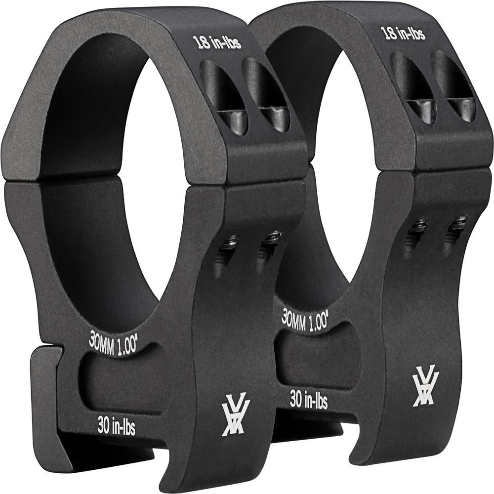 Vortex Optics Pro Series Riflescope Rings - 30mm - Medium Height [1.0 Inches | 25.4 mm], Black