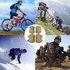AOUTACC Tactical Combat Knee & Elbow Protective Pads Set for Outdoor CS Paintball Game Cycling Safety Skateboarding Gear Skates Knee Protection Guard Pads (Tan) view 3