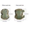 Tactical Combat Knee & Elbow Protective Pads Set for Outdoor CS Paintball Game Cycling Safety Skateboarding Gear Skates Knee Protection Guard Pads (DW) view 2