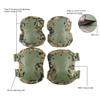 Tactical Combat Knee & Elbow Protective Pads Set for Outdoor CS Paintball Game Cycling Safety Skateboarding Gear Skates Knee Protection Guard Pads (DW) view 4