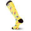 Pure Athlete Wool Ski Socks for Men and Women  Fun Designs  Warm Midweight Skiing Snowboarding (Large/X-Large, 1 Pair - Retro Geo) view 3
