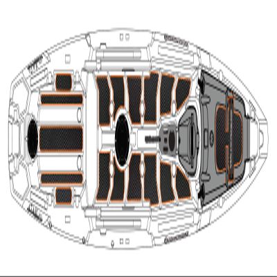 Wilderness Systems Silent Traction - ATAK 120, Charcoal & Orange