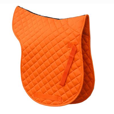 Rhinegold Cotton Quilted Numnah, Cob, Tangerine