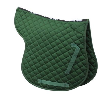 Rhinegold Cotton Quilted Numnah - Cob - Green
