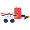 NSKI 3.5X 420mm Binocular Loupes Optical Glasses + 3W LED Head Lamp with Filter + Aluminum Box (Red) view 4