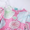 iiniim Baby/Toddler Girls Long Sleeve Rash Guard Swimsuit Shirt Tops UPF 50+ Floral Sun Protection Swimwear Zipper Bodysuit Pink 6-12 Months view 3